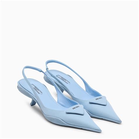 prada light blue pumps